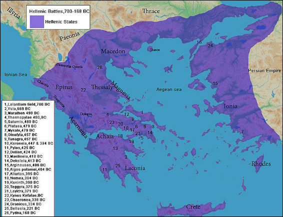 Greeks In Battle