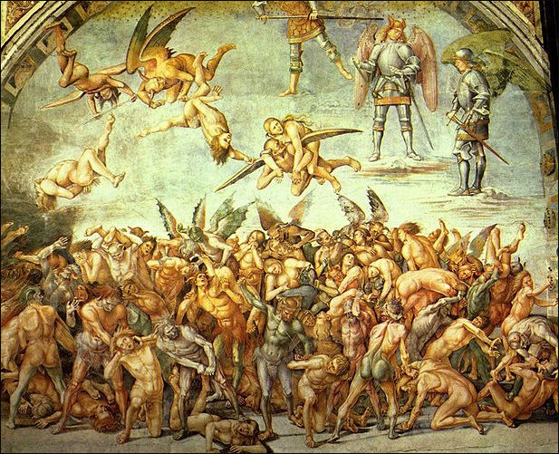 medieval heaven and hell painting